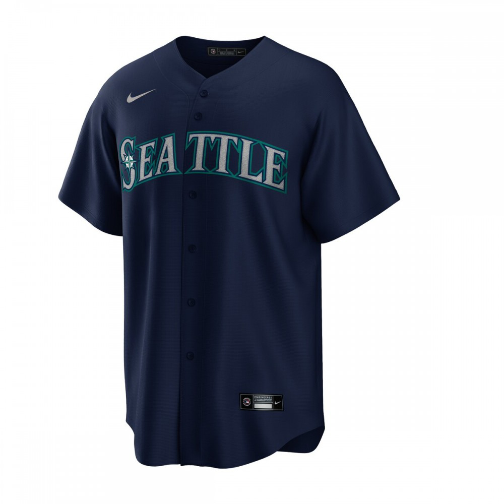 Jesse Winker Seattle Mariners Alternate Replica Player Jersey - Navy-Pro Kit Vault | Brand New 26/27 Sports Jerseys